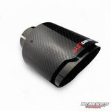 4.5 inch. Carbon fiber slash cut black chrome exhaust tip NASTYCARTEL