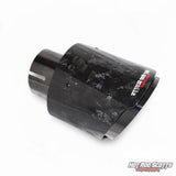 4.5 inch. Forged carbon slash cut black chrome exhaust tip