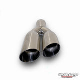 3.5 inch. Polished slash cut angled exhaust tip