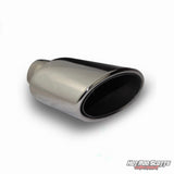 4.5 inch. Polished oval exhaust tip