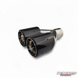 4 inch. Carbon fiber edge exhaust tips (straight)￼