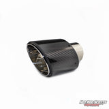4.5 inch. Carbon fiber edge exhaust tip