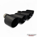 4 inch. Satin Black slash cut exhaust tip (LR Pair)