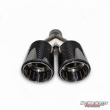 4 inch. Carbon fiber edge exhaust tips (straight)￼
