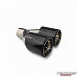 4 inch. Carbon fiber edge exhaust tips (straight)￼