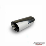 4 inch. (Long) polished slash cut exhaust tip