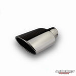 4.5 inch. Polished oval exhaust tip