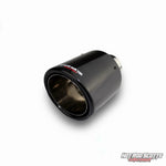 4 inch. Carbon fiber rolled edge exhaust tip